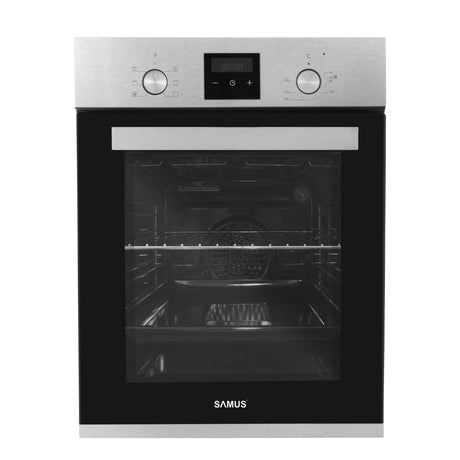 Samus Pachet built in Pachet Built-In Samus SCE458GTXV + PSG-43SX1 | Cuptor 47L + Plita Gaz 45cm, Clasa A, Inox