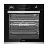 Samus Pachet built in Pachet Built-In Samus SCE828GCF3D + PSG-64SG2 | Cuptor 80L 8 Functii + Plita Gaz WOK 4 Arzatoare, Negru