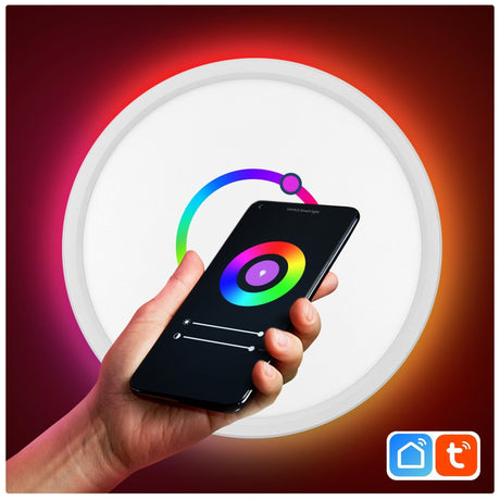 Samus Plafoniera LED Plafoniera LED Samus SLP300-2160LM-18W-3000/4000/6500K+RGB+DIMMER | 18W, Smart, LED