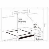 Samus Plita electrica Plită Electrică Samus PSVE-64BG6 | 5800W, 60cm, Touch