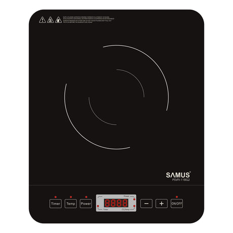 Samus Plita electrica Plită Electrică Samus PSVFI-11BG2 | 2000W, Negru