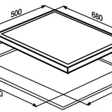 Samus Plita incorporabila Plită Incorporabilă Samus PSG-75SG | Inox