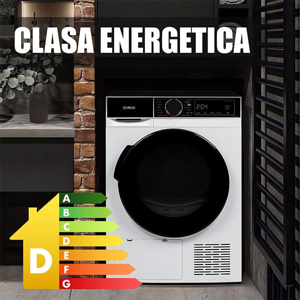 Samus Uscator de rufe Uscător de Rufe Samus SADP-835 | 8kg, 15 programe, Roșu