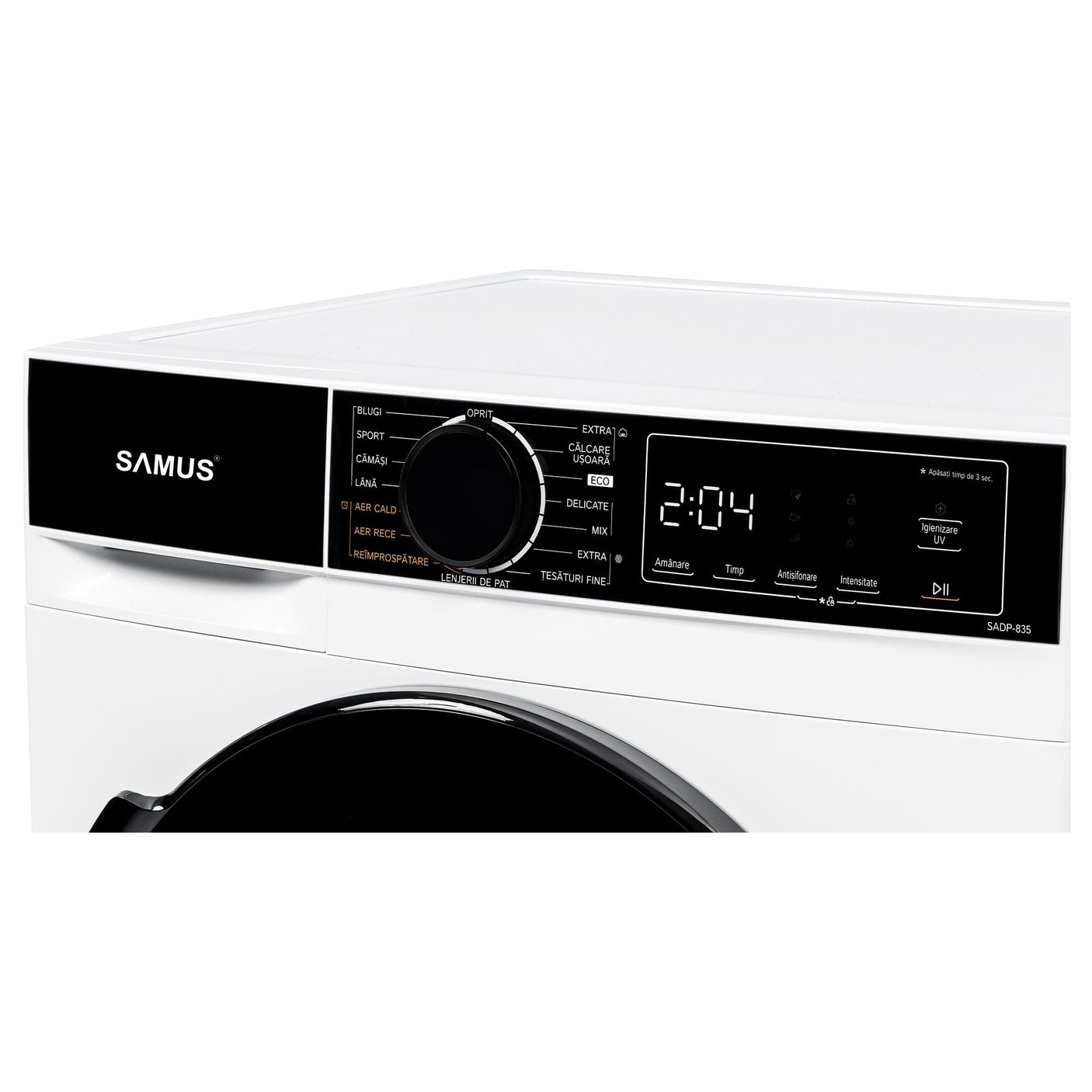 Samus Uscator de rufe Uscător de Rufe Samus SADP-835 | 8kg, 15 programe, Roșu