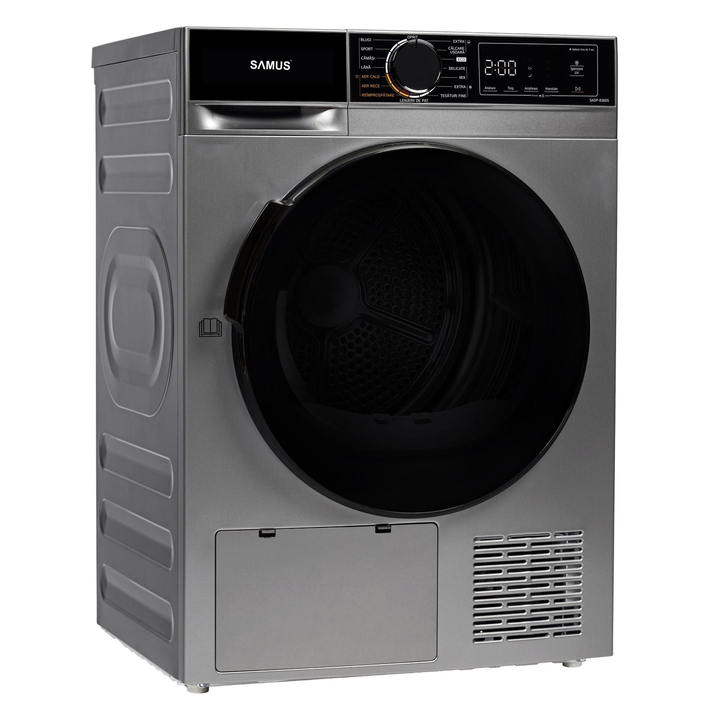 Samus Uscator de rufe Uscător de Rufe Samus SADP-836DS | 8kg, 15 programe, Roșu