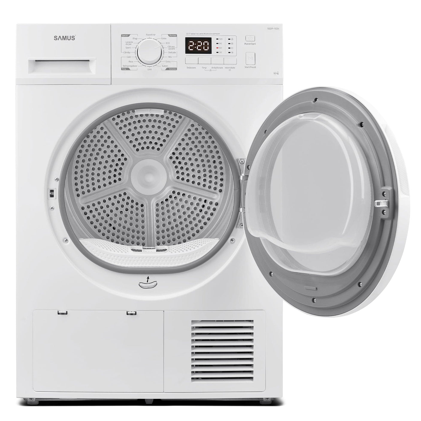 Samus Uscator de rufe Uscător de Rufe Samus SGDP-1024 | 10kg, 16 programe, Roșu