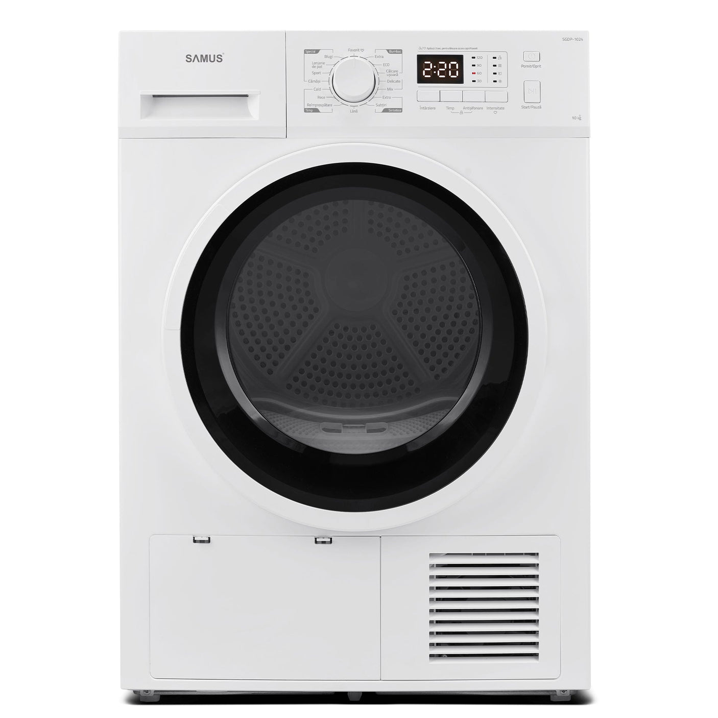 Samus Uscator de rufe Uscător de Rufe Samus SGDP-1024 | 10kg, 16 programe, Roșu