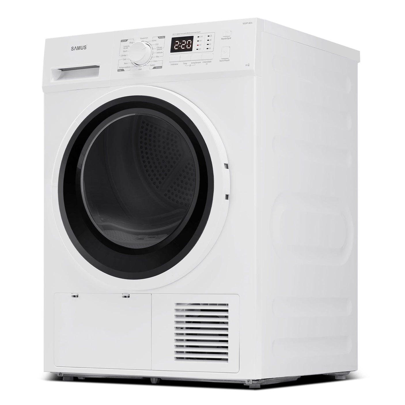 Samus Uscator de rufe Uscător de Rufe Samus SGDP-824 | 8kg, 16 programe, Roșu