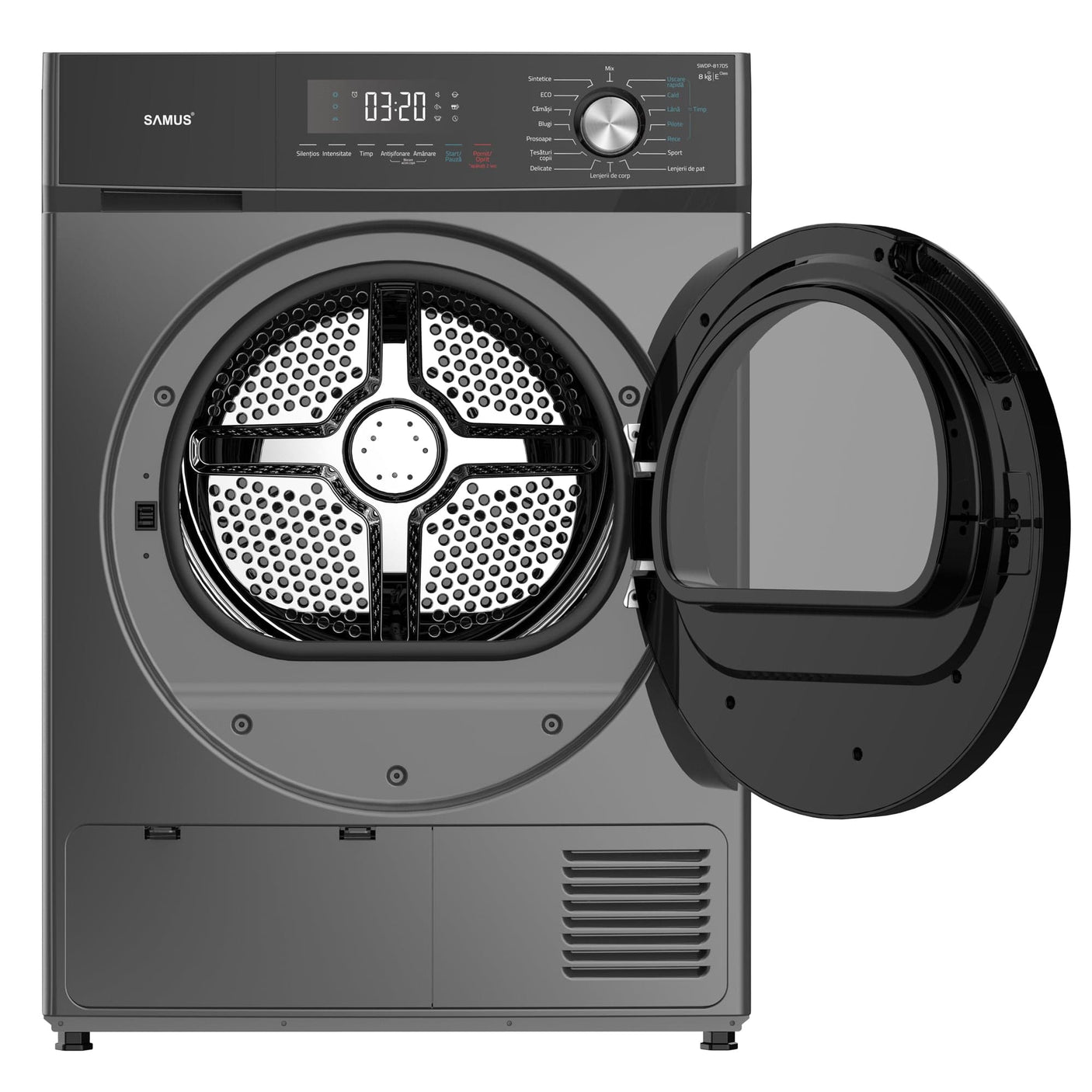 Samus Uscator de rufe Uscător de Rufe Samus SWDP-817DS | 8kg, 16 programe, Roșu