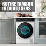 Samus Uscator de rufe Uscator de Rufe Samus SWDP-918 | 9kg, Pompa de Caldura, 18 Programe, Clasa E, Alb