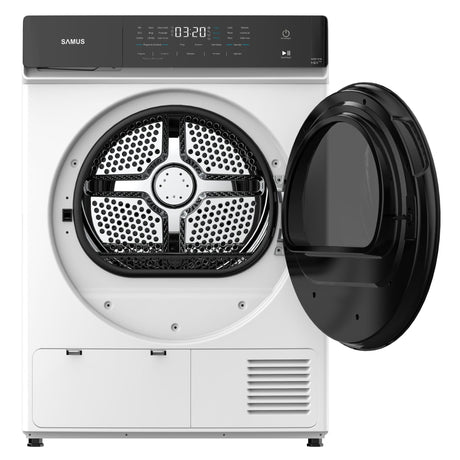 Samus Uscator de rufe Uscator de Rufe Samus SWDP-918 | 9kg, Pompa de Caldura, 18 Programe, Clasa E, Alb