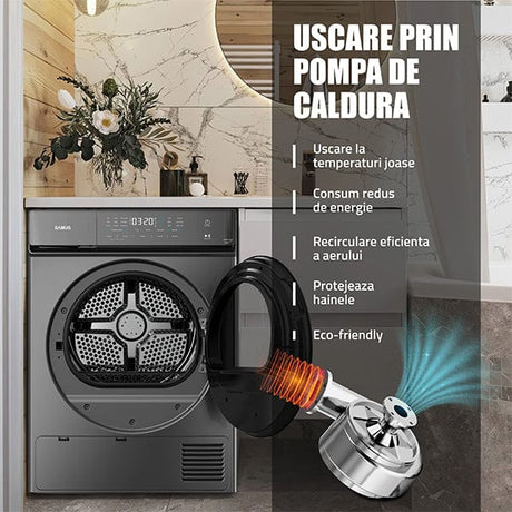 Samus Uscator de rufe Uscător de Rufe Samus SWDP-919DS | 9kg, 15 programe, Roșu