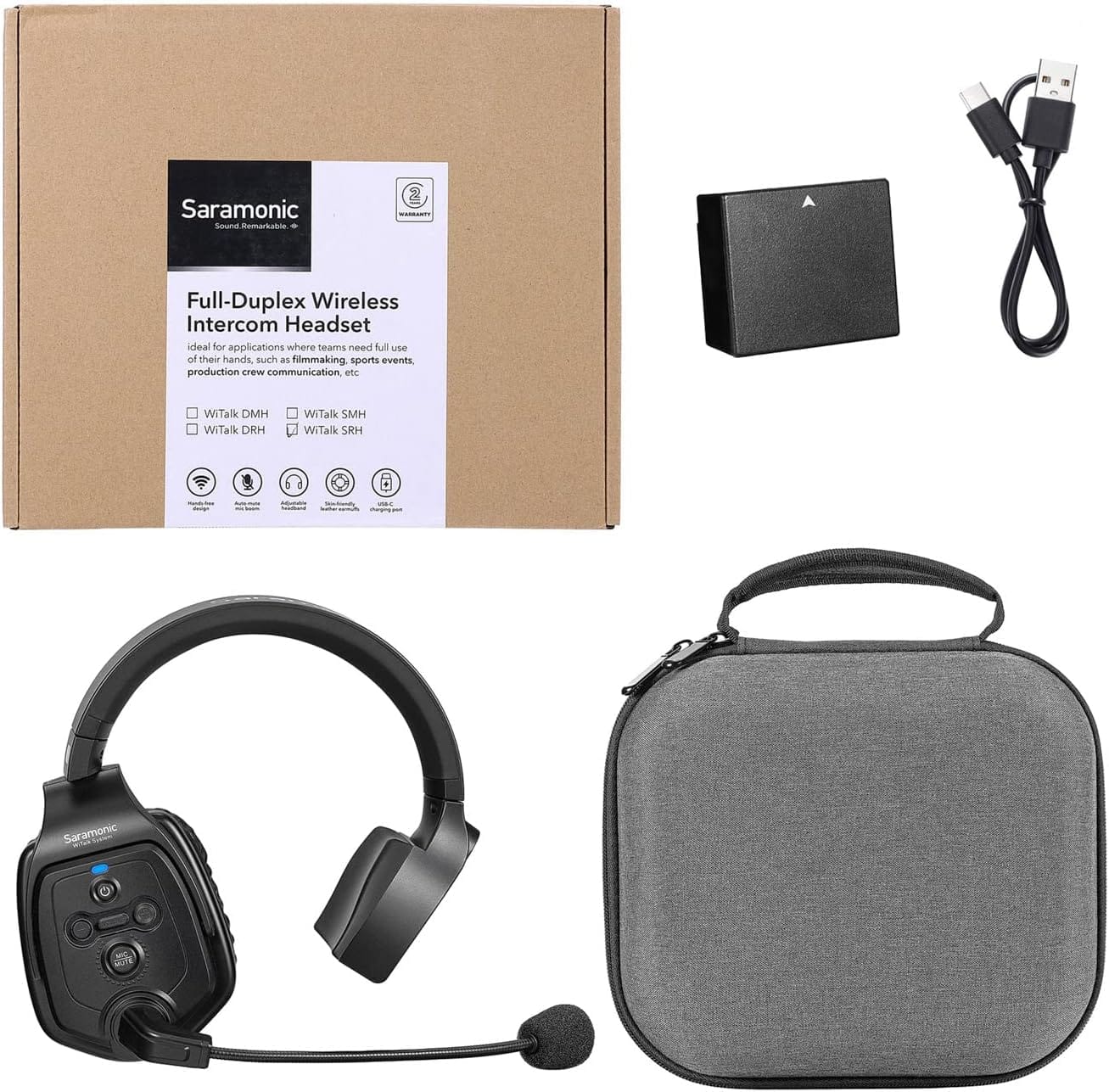 Saramonic Intercom Intercom Saramonic WITALK SRH | 1200mAh, 3.7V, Wireless