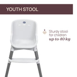 Scaun de Masa Chicco Evolutiv 3 în 1 Polly Zest, Moon Grey (gri), 6luni+