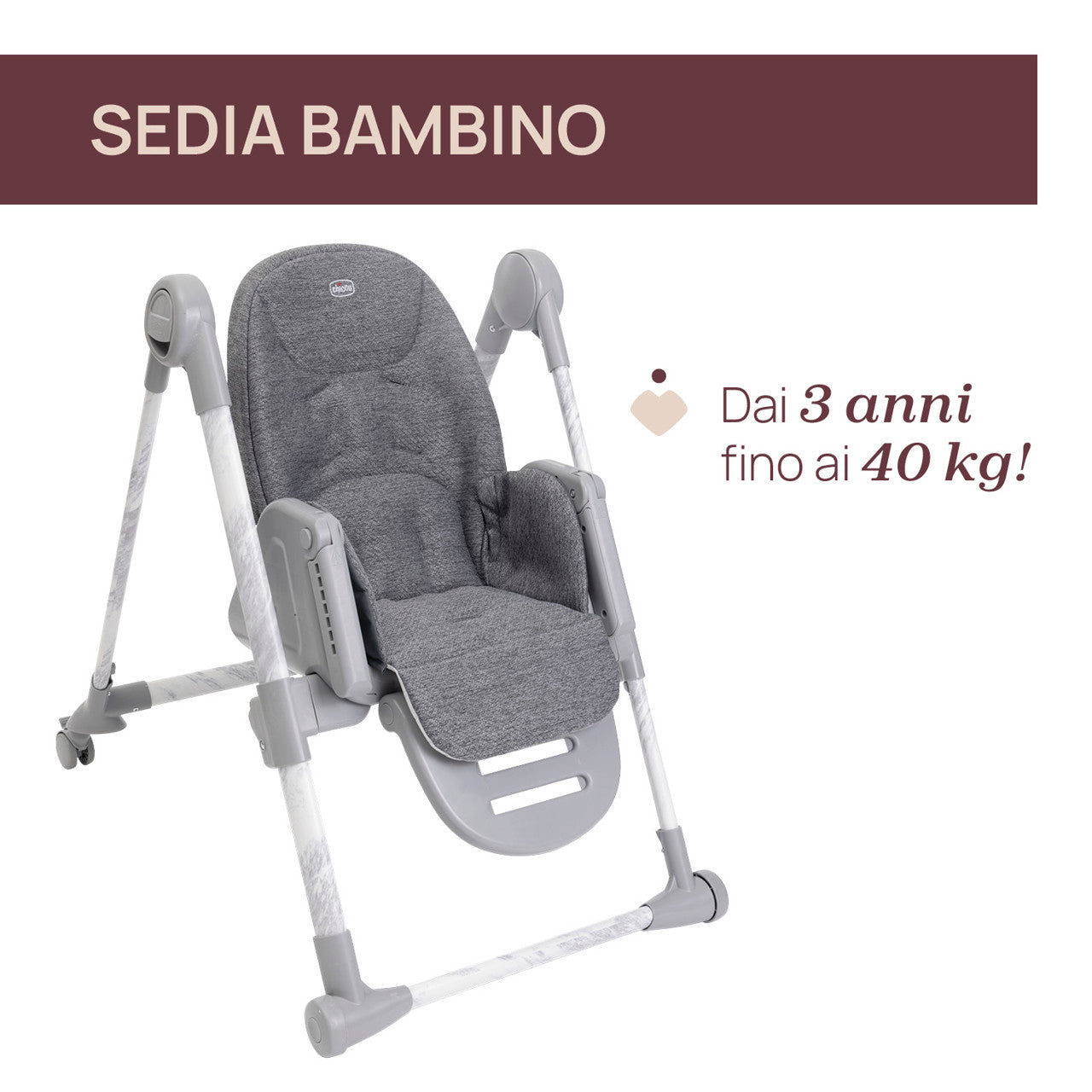 Scaun de Masa Chicco Polly Armonia Carrara, 0luni+