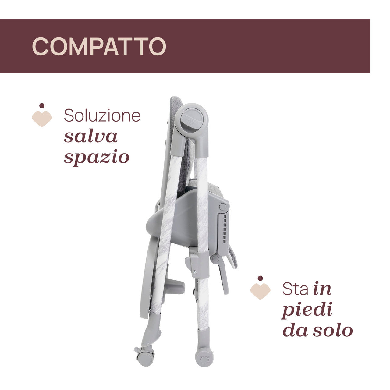 Scaun de Masa Chicco Polly Armonia Carrara, 0luni+