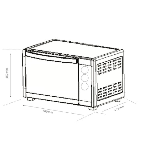 Cuptor electric Samus CS-45BC2 | 45L, 56x41.7x35cm