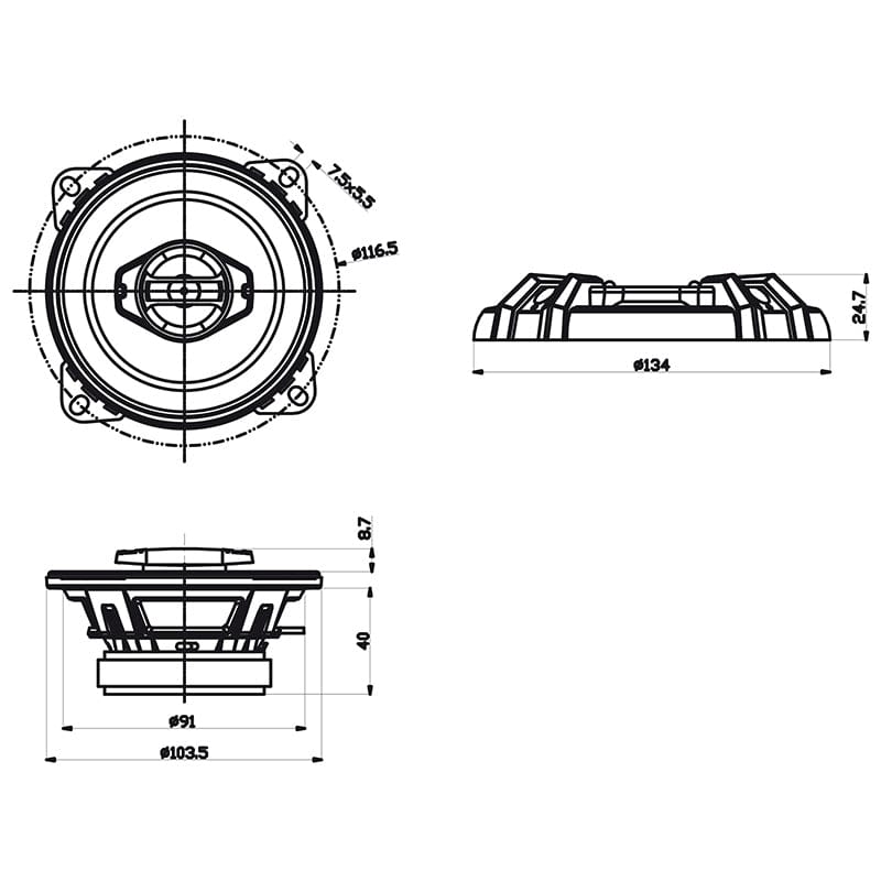 Sencor Boxe auto Boxe Auto Sencor S-SCSBX1002 | 60W, 4"