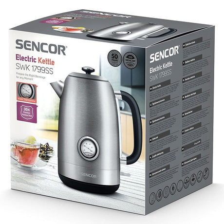 Sencor Fierbator Fierbător Sencor S-SWK1799SS | 2200W, 1.7L, Inox