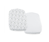 Set 2 Buc Cearsaf pentru Chicco Baby Hug, Grey Sheep, 0 Luni+