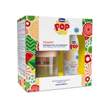 Set Chicco Pop, Gel Curatare Fata cu Aroma Prajitura de Vanilie și Dispozitiv Formare Spuma, 150ml, 6ani+