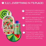 Set Chicco Pop, Gel de Dus cu Aroma Prajitura de Vanilie și Borseta, 300ml, 6ani+