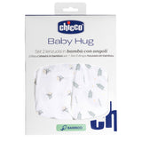 Set Lenjerie din Fibra Bambus pentru Chicco Baby Hug, Greenery, 0 Luni+