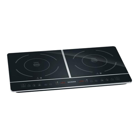 Severin Plită cu inducție dublă Severin DK 1031, neagră, 2 zone de gătit, compactă (DK1031)