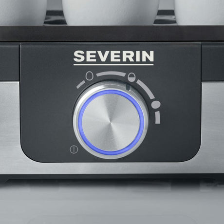 Severin Fierbător de ouă Severin EK 3163, 3 ouă, inox/negru, compact pentru casă și birou
