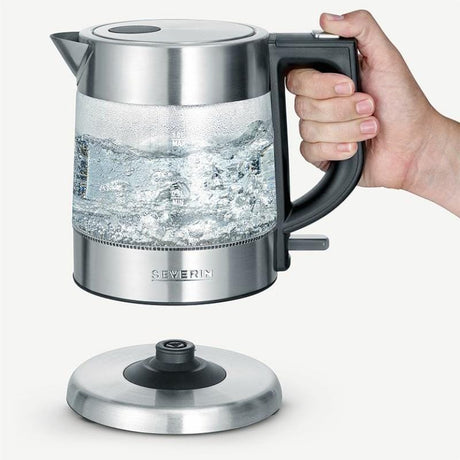 Severin Fierbător electric Severin WK 3468, 1 L, sticlă și inox, design modern