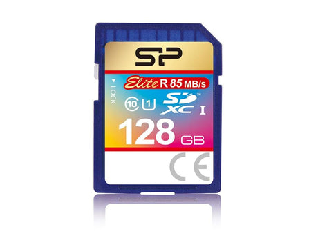 Silicon power Card de memorie Card de Memorie Silicon power SP128GBSDXAU1V10 | 128GB, 4K UHD, Gri, Smart, Digital