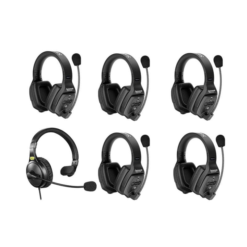 Sistem Intercom Saramonic WiTalk WT6D | 6 Utilizatori, Full Duplex, Dual Ear