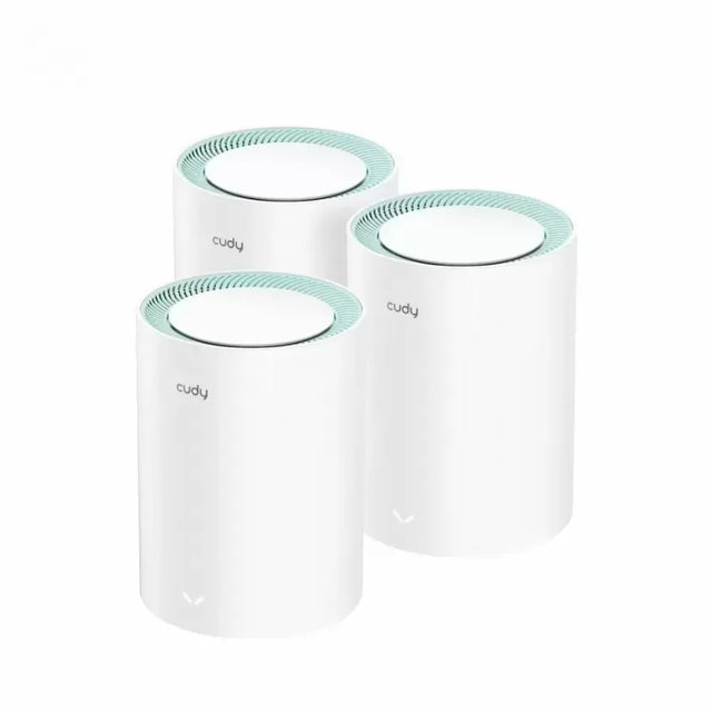 Sistem Mesh CUDY M1300/3-Pack | WiFi 5, 1200 Mbps, Dual-Band, 3 Unitati, Alb