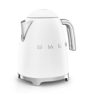 SMEG Fierbător electric SMEG KLF03WHMEU, 1,7 l, 2400 W, alb mat, bază 360°