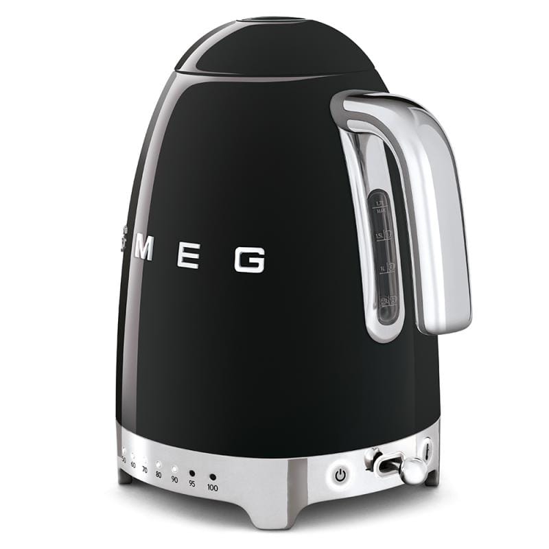 SMEG Fierbător electric SMEG KLF04BLEU, negru, design retro, temperatură reglabilă