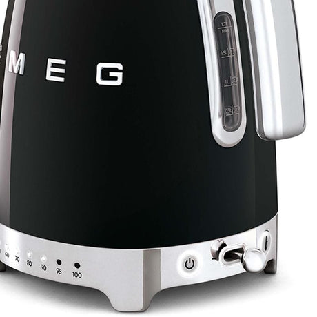 SMEG Fierbător electric SMEG KLF04BLEU, negru, design retro, temperatură reglabilă