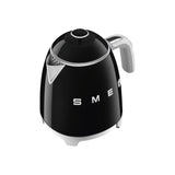 SMEG Fierbător electric SMEG KLF05BLEU Mini 0,8 L, negru, design retro, compact pentru bucătărie și birou