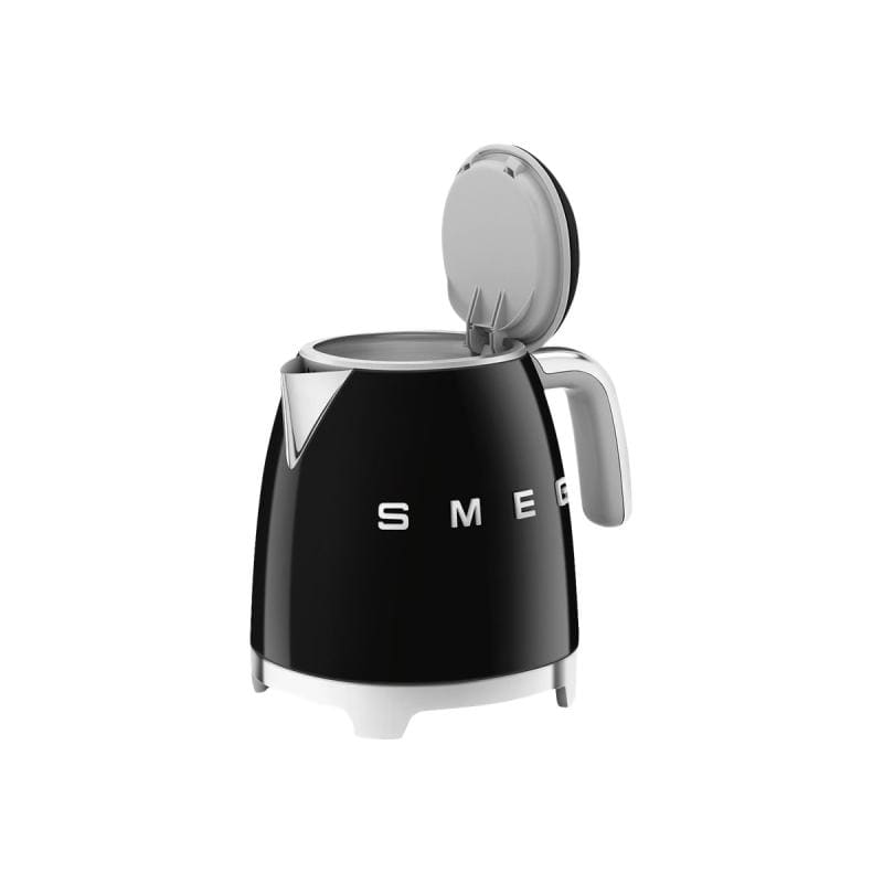 SMEG Fierbător electric SMEG KLF05BLEU Mini 0,8 L, negru, design retro, compact pentru bucătărie și birou