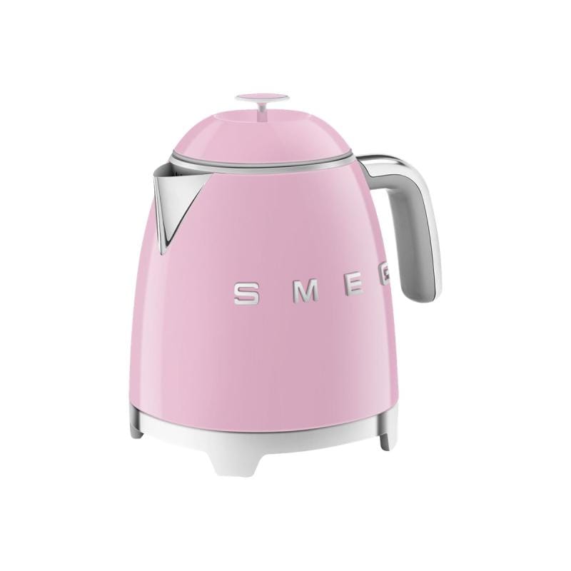 SMEG Fierbător electric SMEG KLF05PKEU Mini 0,8 L, Roz, Design Retro, Compact pentru Bucătărie și Birou