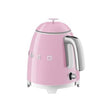 SMEG Fierbător electric SMEG KLF05PKEU Mini 0,8 L, Roz, Design Retro, Compact pentru Bucătărie și Birou