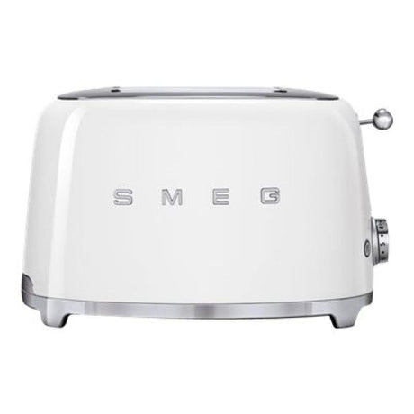 SMEG Prăjitor de pâine SMEG TSF01WHEU, 2 felii, funcții decongelare/reîncălzire, alb, design retro