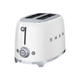 SMEG Prăjitor de pâine SMEG TSF01WHEU, 2 felii, funcții decongelare/reîncălzire, alb, design retro