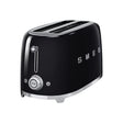 SMEG Prăjitor de pâine SMEG TSF02BLEU, 2 felii, funcții reîncălzire și decongelare, negru, design retro