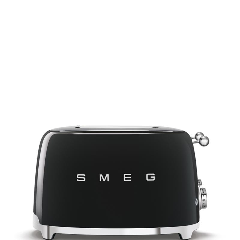 SMEG Prăjitor de pâine SMEG TSF03BLEU, 4 felii, 2 panouri de control, funcții decongelare/reîncălzire/bagel, negru
