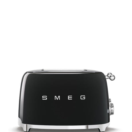 SMEG Prăjitor de pâine SMEG TSF03BLEU, 4 felii, 2 panouri de control, funcții decongelare/reîncălzire/bagel, negru