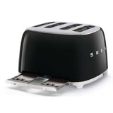 SMEG Prăjitor de pâine SMEG TSF03BLEU, 4 felii, 2 panouri de control, funcții decongelare/reîncălzire/bagel, negru