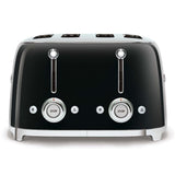 SMEG Prăjitor de pâine SMEG TSF03BLEU, 4 felii, 2 panouri de control, funcții decongelare/reîncălzire/bagel, negru