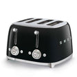 SMEG Prăjitor de pâine SMEG TSF03BLEU, 4 felii, 2 panouri de control, funcții decongelare/reîncălzire/bagel, negru
