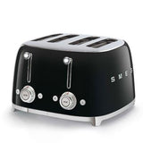 SMEG Prăjitor de pâine SMEG TSF03BLEU, 4 felii, 2 panouri de control, funcții decongelare/reîncălzire/bagel, negru