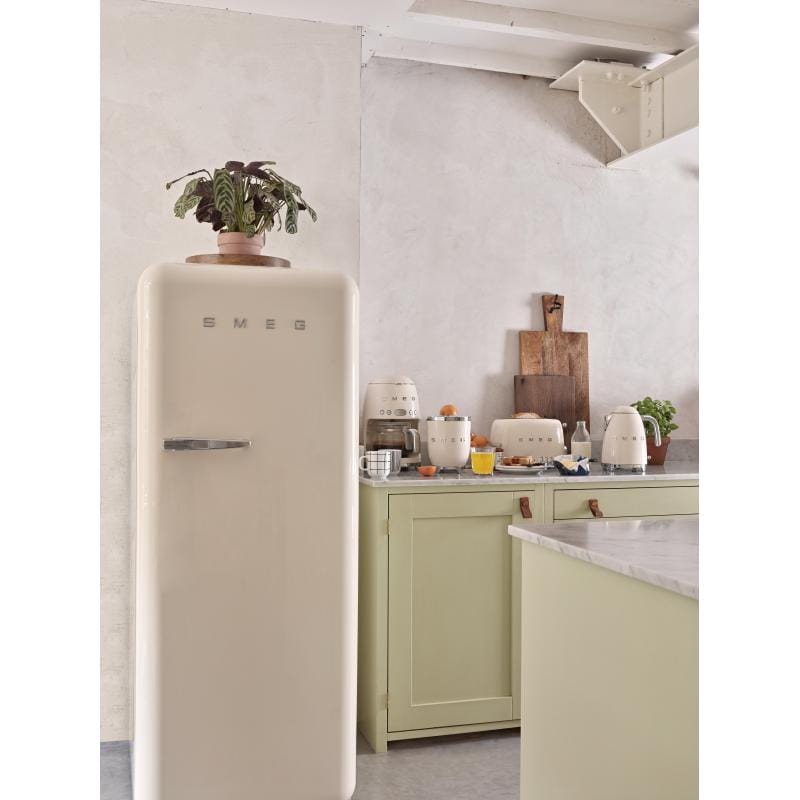 SMEG Prăjitor de pâine SMEG TSF03CREU, 4 felii, design retro anii ’50, funcții decongelare/reîncălzire, crem